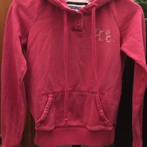 Trendy pink American Eagle hoodie for tweens (XS)